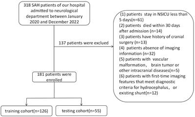 A predictive model in patients with chronic hydrocephalus following aneurysmal subarachnoid hemorrhage: a retrospective cohort study